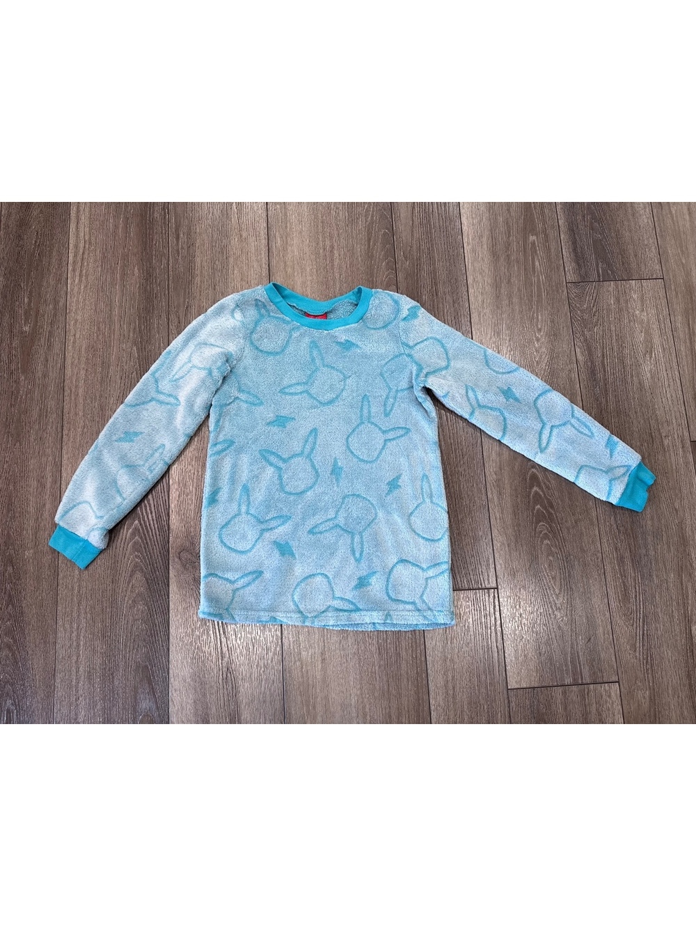 Pokemon Kids Blue Fleece Pullover Sweatshirt Size L (10/12)